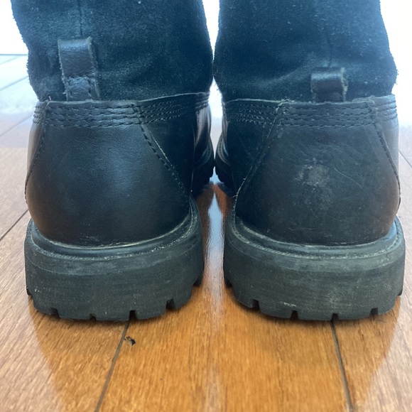 Timberland Earthkeepers Black Suede Leather Fold Down Boot - 7M - Picture 4 of 15